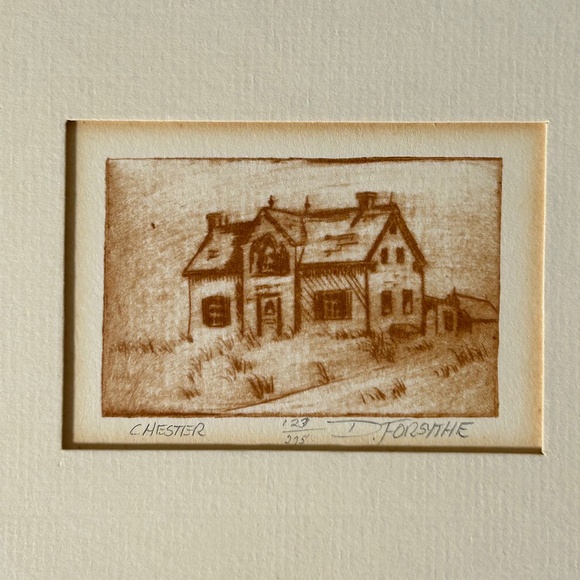 Limited Edition Matted Lithograph Print "Chester" 123/275 By Doug Forsythe - Picture 1 of 4